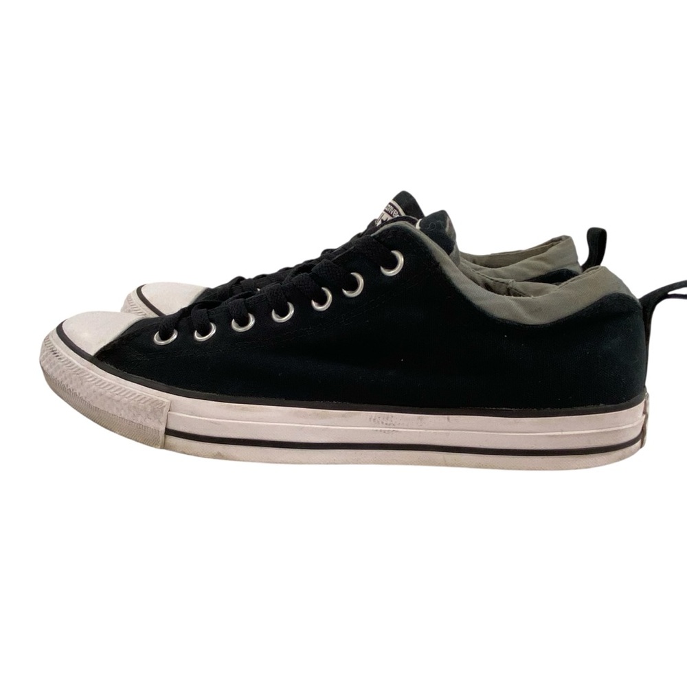 Converse All Star Streetwear black canvas lace-up low sneakers mens 11 US shoes